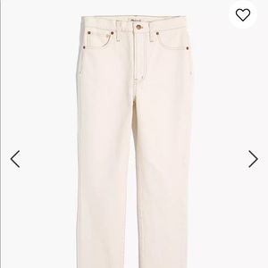 Madewell perfect vintage jean in cloud lining